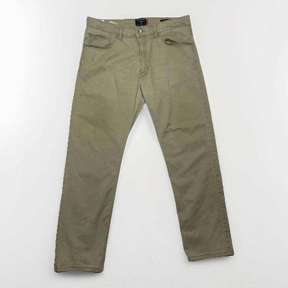 Dockers Men's Khaki Twill Cotton Straight Leg Casual Pants Size 34